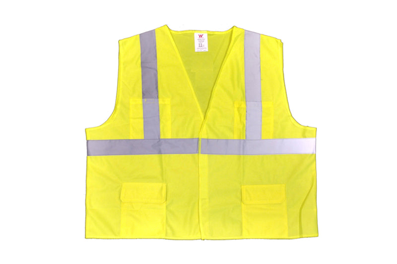Work Force Class 2 Lime Safety Vest With Solid Fabric