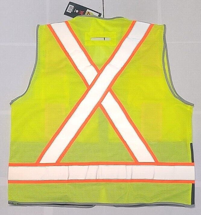 Black Bottom High Visibility Reflective Class II Ansi Safety Vest