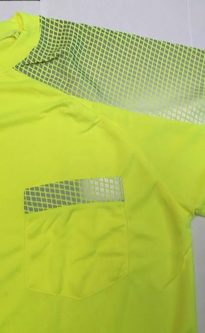 High Visibility Breathable Checker Board  Reflective Tape T-Shirt