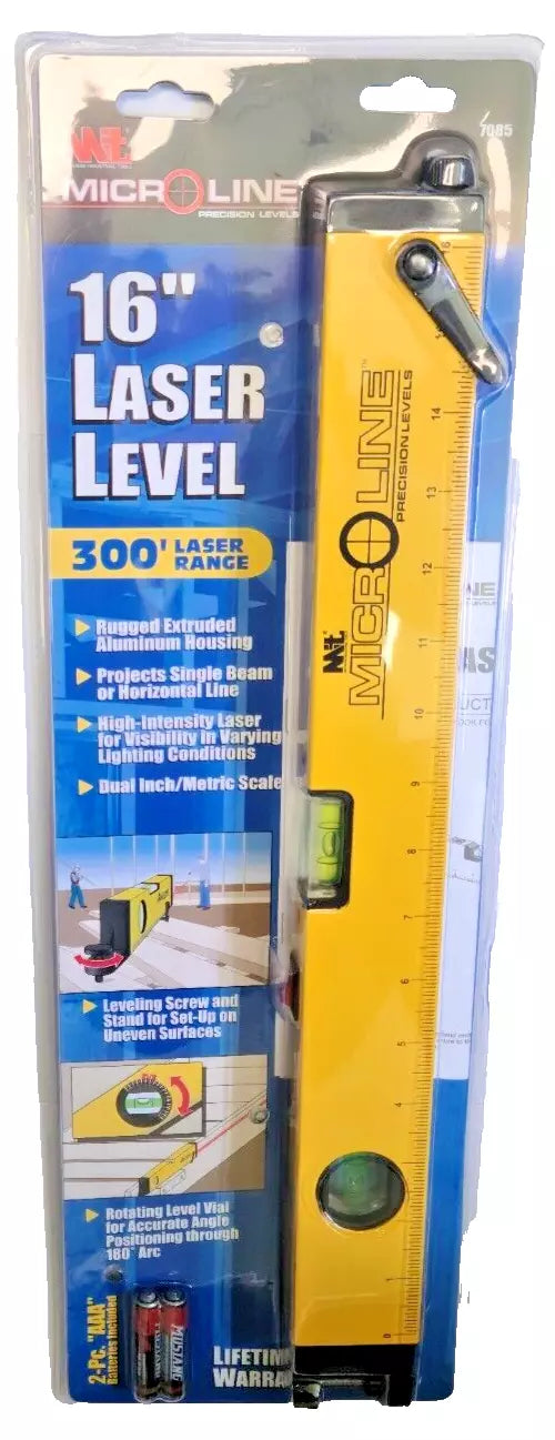 Microline 16" Precision Laser Level 300Ft Range