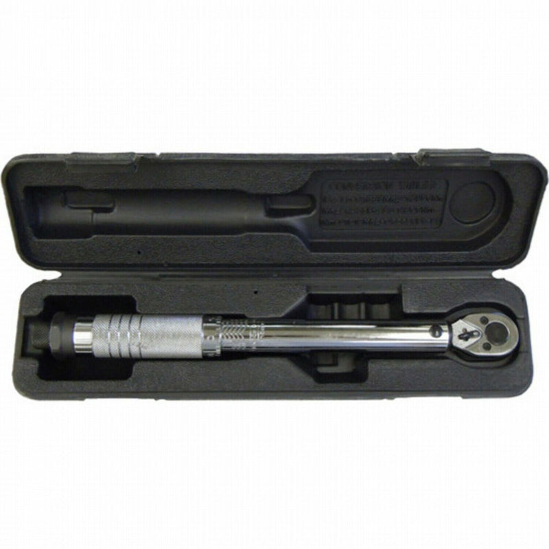1/4" Drive Micrometer Torque Wrench 20-200 inch/lbs with Case