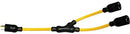 US Wire Twist-To-Lock Heavy Duty 12/3 STW 600V 20 Amp "Y" Adapter