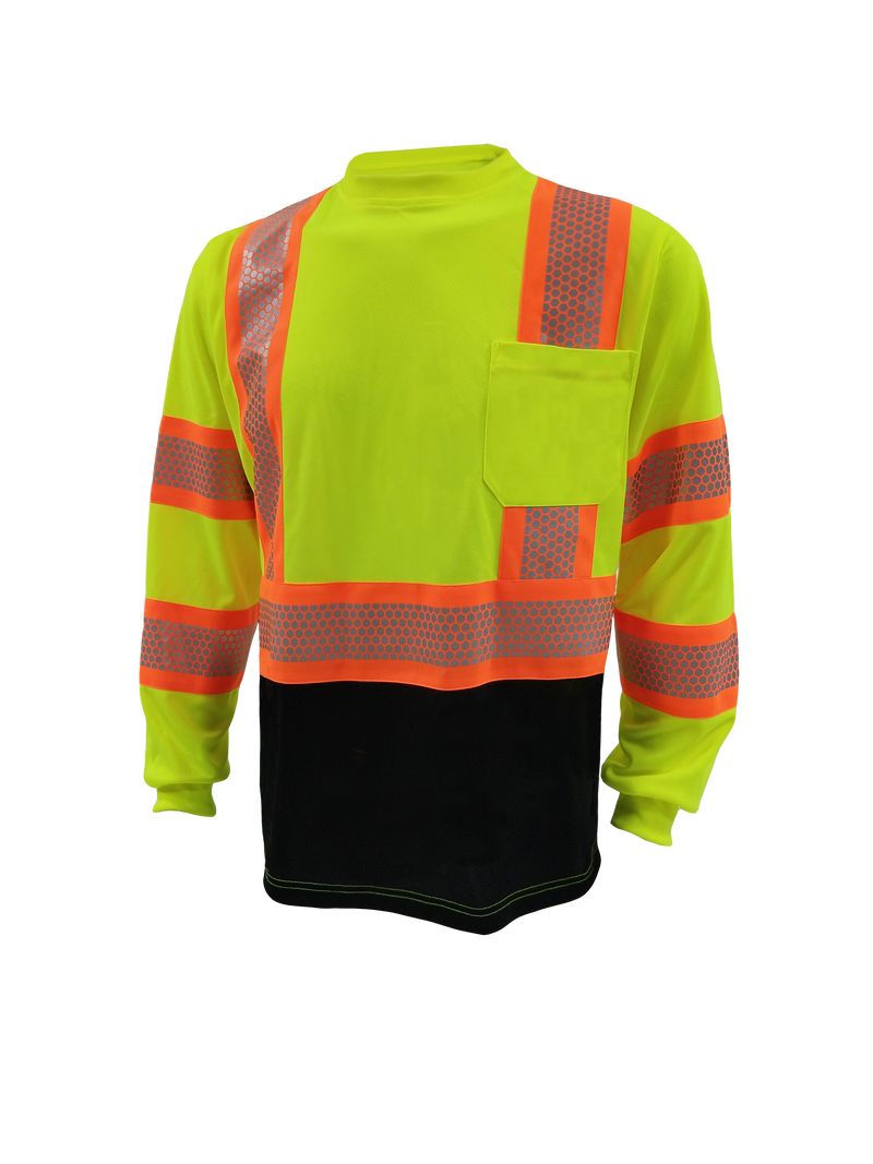 Work Force Class 3 Lime Long Sleeve With Black Bottom