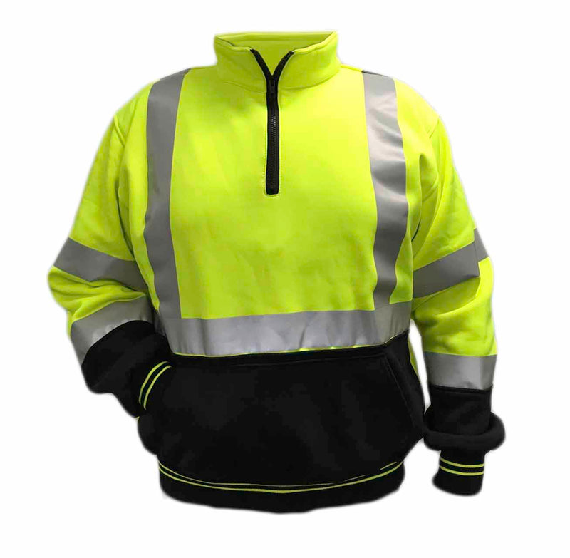 Work Force ANSI/ISEA 107-2015 Class 3 Quarter Zip Reflective Sweatshirt