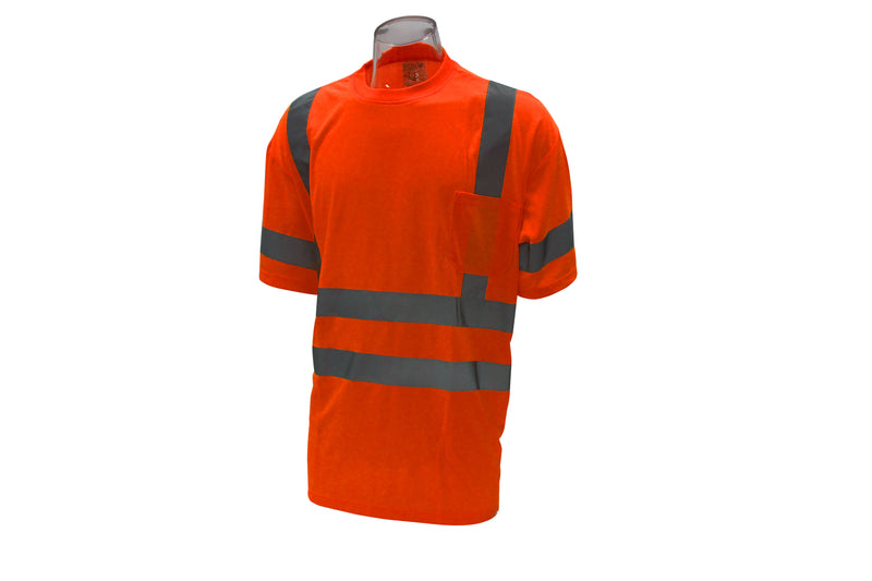 Work Force Class 3 Orange Short Sleeve T-Shirt