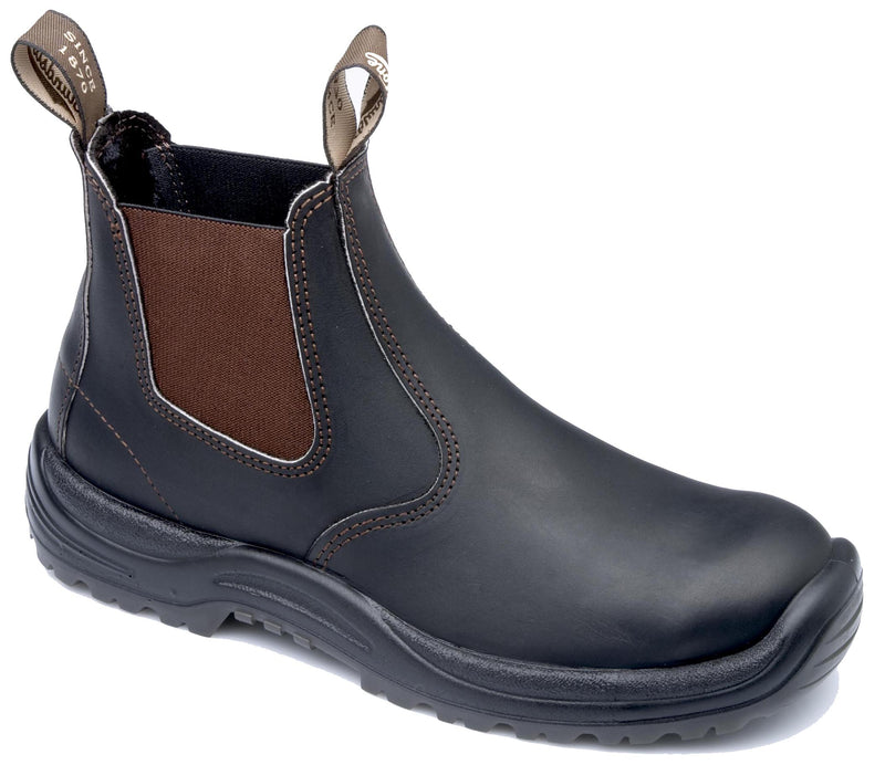 Blundstone 490 Premium Oil Tanned Leather Work Boots Stout Brown