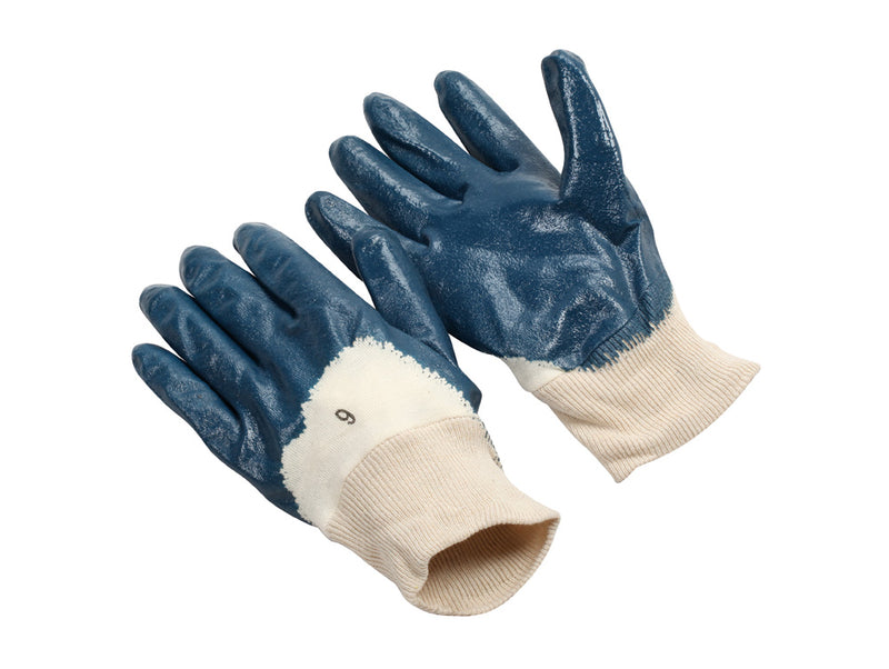 Work Force Dipped Nitrile Knit Wrist Gloves
