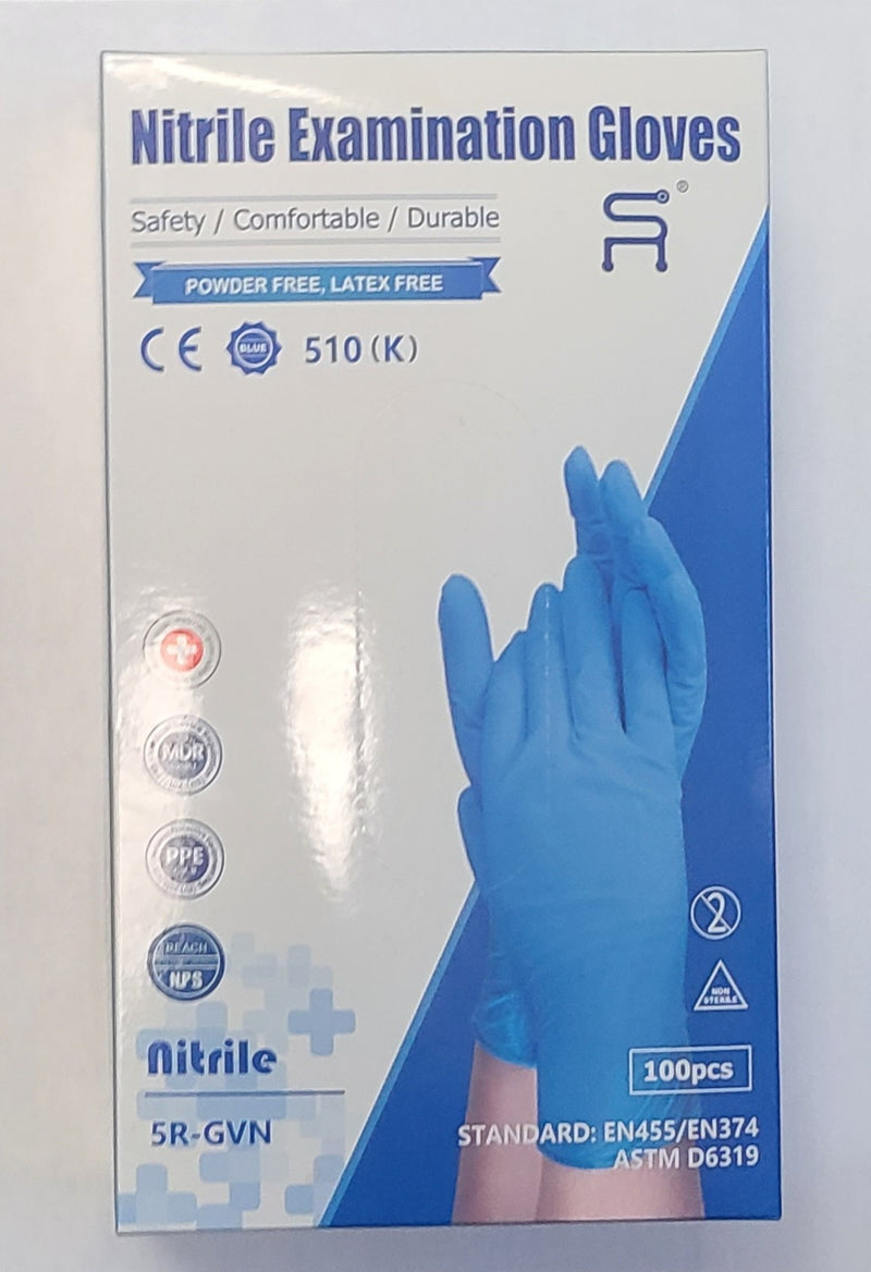 Nitrile Examination Gloves Powder Free Latex Free 100