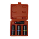 Valley 4 Pc. 1/2" Dr. Flip Impact Socket Set With PVC Box