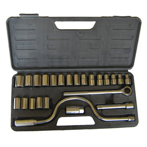 Valley 25 Pc. Socket Set, Blow-mold Case (mm)