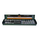 Valley 21 Pc. 3/8" Dr. Socket Set, Metal Case, Cr-v (mm)