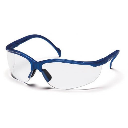 Work Force Venture 2 (Metallic Blue) Mirror Lenses Safety Glasses
