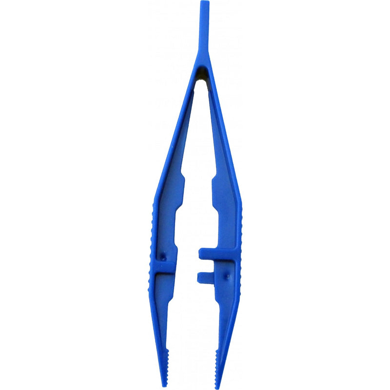 Genuine First Aid Plastic Tweezers Forceps with Serrated Tips