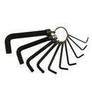 10 Pc.  Hex Keys Allen Wrenches Ring Set 1/16" - 3/8"